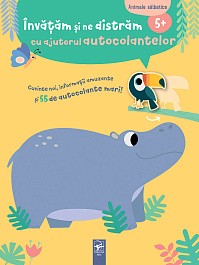 картинка Invatam si ne distram cu ajutorul autocolantelor. Animale salbatice magazinul BookStore in Chisinau, Moldova