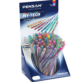 картинка Pix PENSAN My-Tech, 0.7mm, 60 bucati, color BRV magazinul BookStore in Chisinau, Moldova