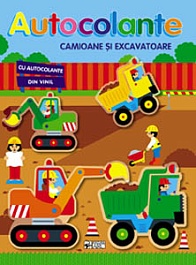 картинка Autocolante. Camioane si excavatoare. Ne jucam si construim magazinul BookStore in Chisinau, Moldova