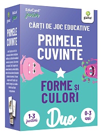 картинка Carti de joc educative. Primele cuvinte • Forme si culori. DuoCard magazinul BookStore in Chisinau, Moldova