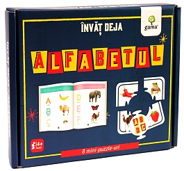 картинка Invat deja alfabetul. 8 mini puzzle-uri. 4+ magazinul BookStore in Chisinau, Moldova