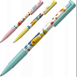 картинка Pix cu mecanism DELI Larva, 0.5mm, negru, DLEQ26-BK magazinul BookStore in Chisinau, Moldova