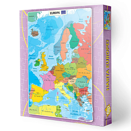 картинка Puzzle 120 pcs Harta Europei magazinul BookStore in Chisinau, Moldova
