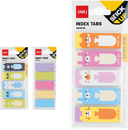 картинка Index autoadeziv DELI StickUp 15x45/5x30 file din hartie, DLEA64002 magazinul BookStore in Chisinau, Moldova
