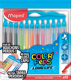 картинка Carioci MAPED Long Life Innovation, 12 culori, 845045 magazinul BookStore in Chisinau, Moldova