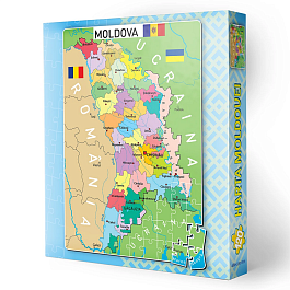 картинка Puzzle 120 pcs Harta Moldovei magazinul BookStore in Chisinau, Moldova