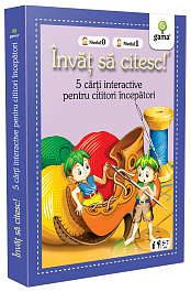 картинка Invat sa citesc! - Pachet 5 cati interactive pentru cititori incepatori. Nivelul 0 si 1. Nr.1 magazinul BookStore in Chisinau, Moldova