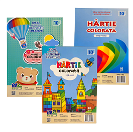 картинка Hartie colorata BV A4, 10 foi, dubla, BV01102 magazinul BookStore in Chisinau, Moldova