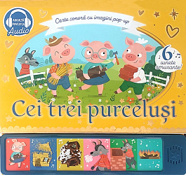 картинка Carte sonora cu imagini pop-up. Cei trei purcelusi magazinul BookStore in Chisinau, Moldova