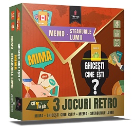 картинка Mima. Ghicesti cine esti. Memo-Steagurile lumii - 3 jocuri retro 6+ magazinul BookStore in Chisinau, Moldova