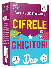 картинка Carti de joc educative. Cifrele • Ghicitori. Pachete Duo EduCard magazinul BookStore in Chisinau, Moldova